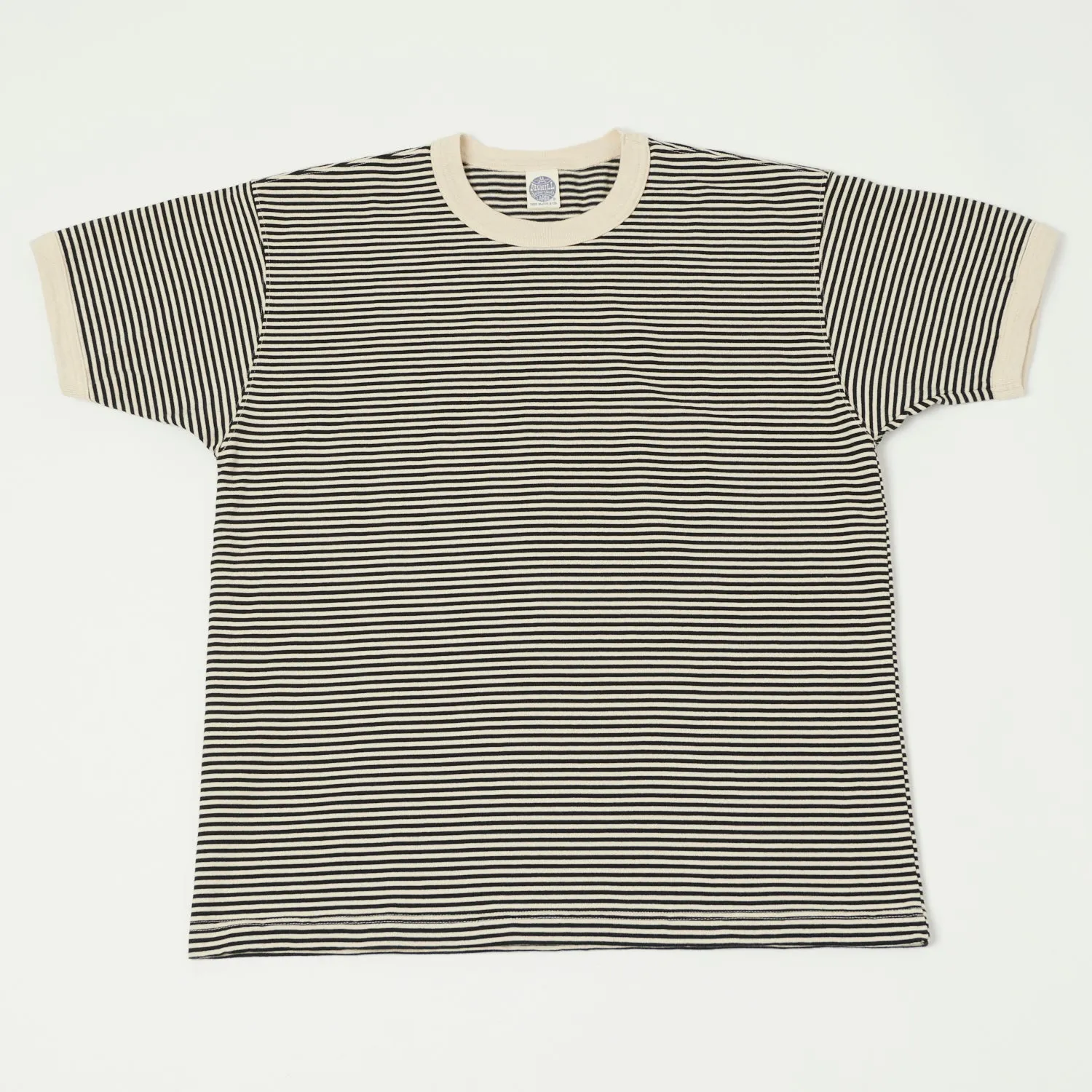 TOYS McCOY 'The Great American Hero' Stripe Tee - Ivory/Black