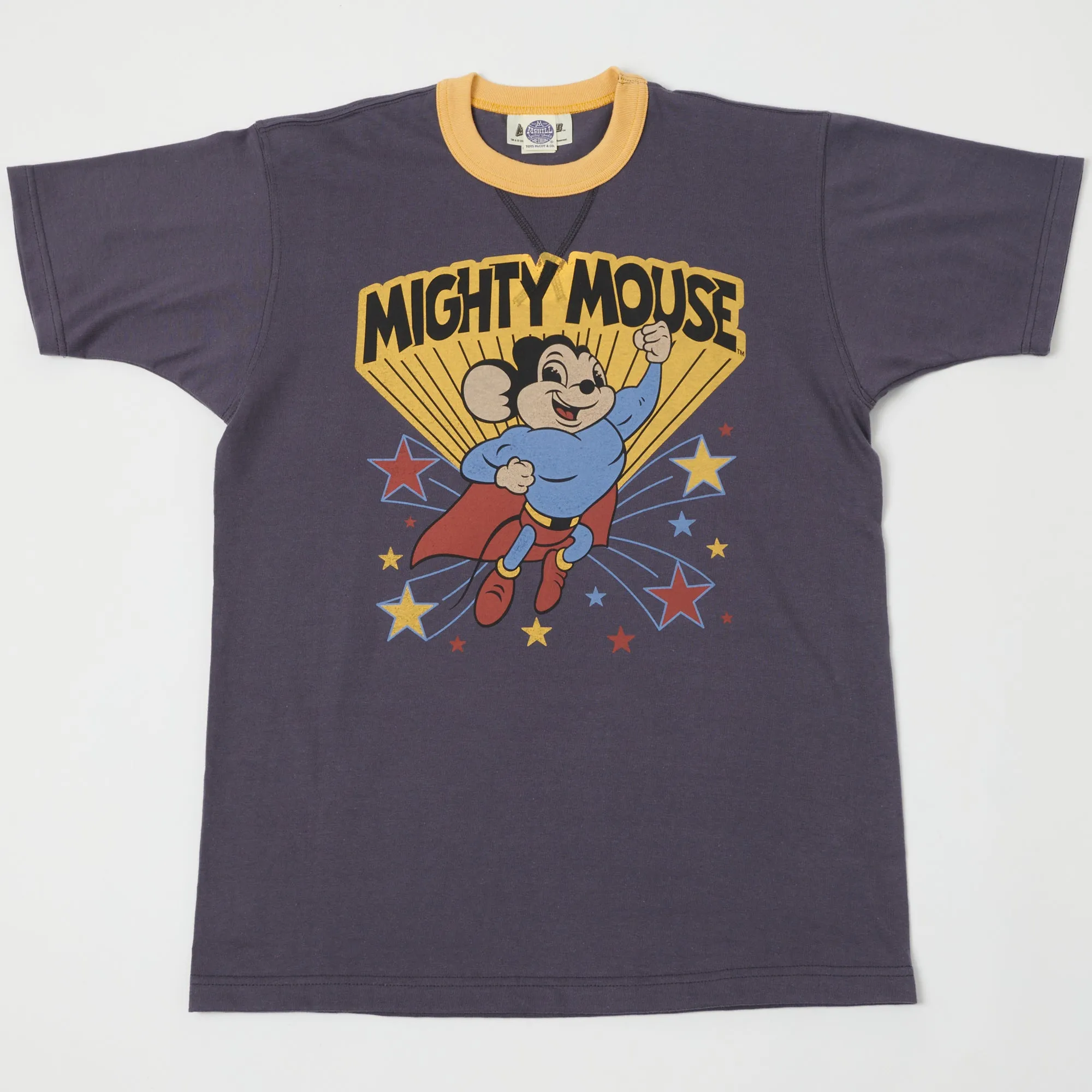 TOYS McCOY TMC2207 'Mightiest M' Mighty Mouse Tee - Navy/Grey