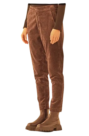 Transit Par Such Straight Leg Cord Pants in Rust