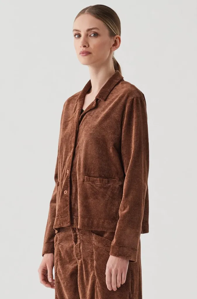 Transit Par Such Straight Leg Cord Pants in Rust