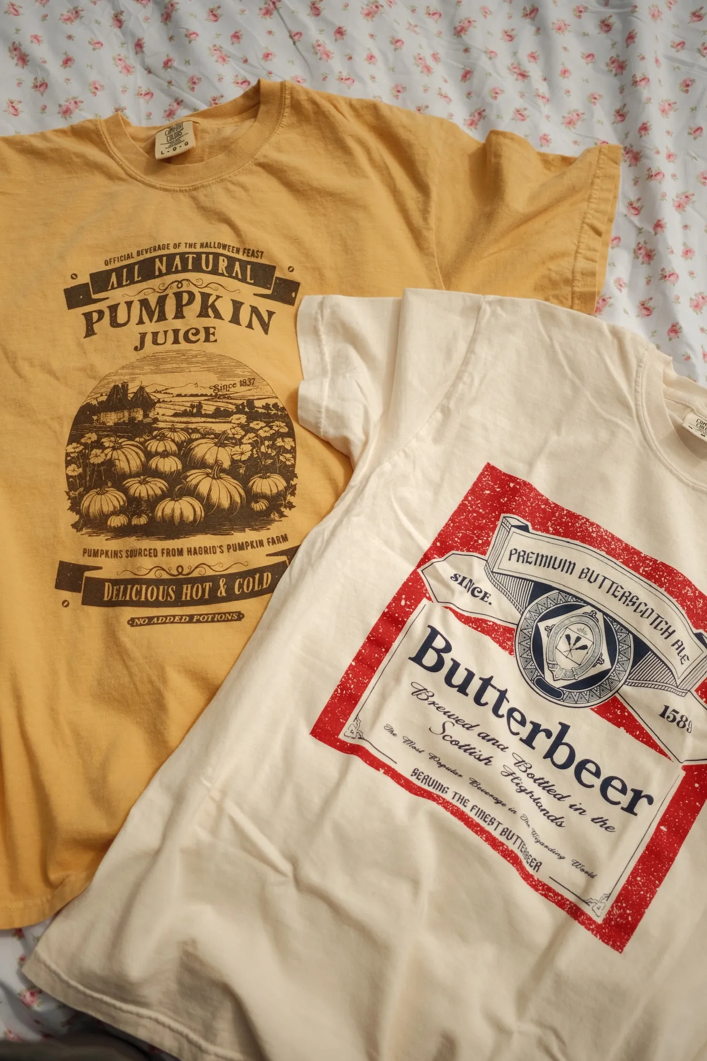 Vintage Butter beer Garment Dyed Tee