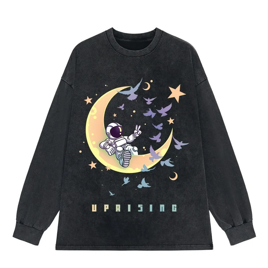 Vintage Washed Tshirts Anime T Shirt Harajuku Oversize Tee Cotton fashion Streetwear unisex top ab79v2